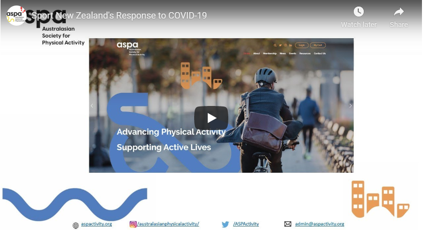 Sport New Zealand’s Response to COVID-19