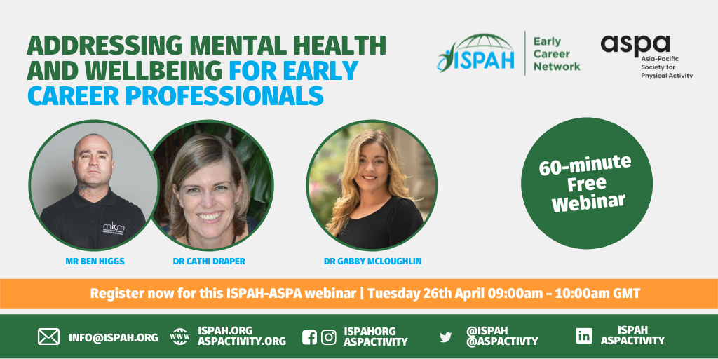Addressing Mental Health and Wellbeing for Early Career Professionals, April 2022