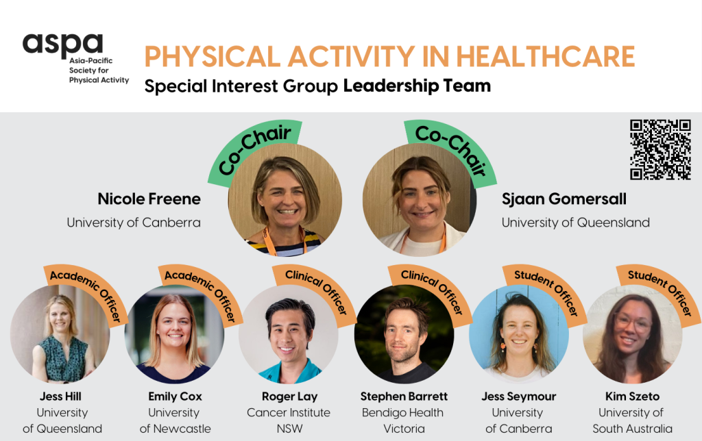 The Physical Activity in Healthcare SIG is open to members!